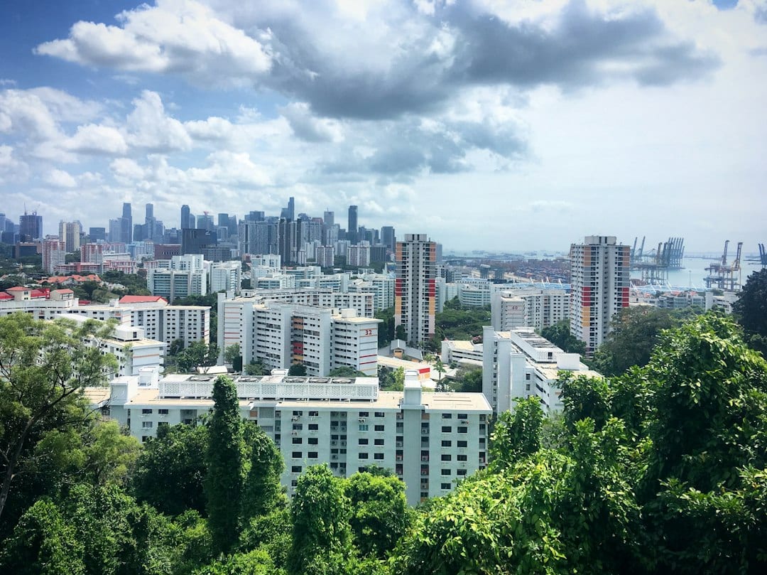 Aerial view of Bishan residential neighbourhood in District 20